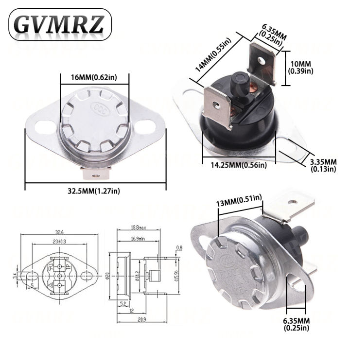 1PCS%20KSD301%20KSD303%2010A%2045%20150%20C%20Degrees%20Celsius%20Manual%20Reset%20Thermostat%20Normally%20Closed%20Temperature%20Switch%20Temperature%20Control%20-%20Image%206