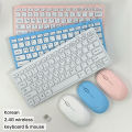 Korean 2.4G Wireless Keyboard and Mouse/Keyboard only Protable Mini Keyboard Mouse Combo Set For Notebook Laptop Desktop PC. 