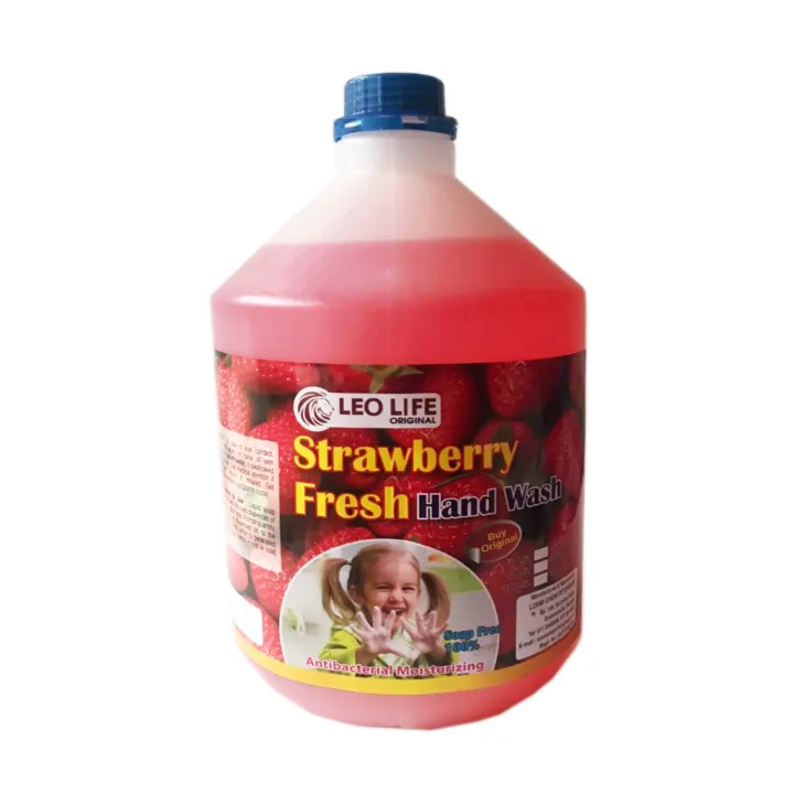4L Strawberry Moisturizing Liquid Handwash with Refreshing Fragrance, Complete Protection for Soft & Gentle Hands