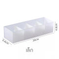 Goody Home Plastic Box Without Lid the Space Divider Can Be Changed in Size. for Storing Stationery or Small Items. 