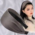 French Headband with Wide High-end Hairband Cover White Hair and Decorate Hair Accessories Headbands for Women.