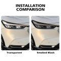 Smoke Black Car Headlight Protective Film for Honda HR-V/Vezel TPU PPF Pre Cut Anti-Scratch Vinyl Wrap Kit High-Gloss Film.