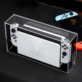 Display Box Host Dust Cover for Nintendo Switch NS Game Console Dock Protective Case Acrylic Hard Covers Switch Oled Accessories.