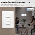 Tuya Zigbee Smart US Wall Light Switch 1 2 3 Gang Push Button Switches APP Remote Control Work With Alexa  Home 100-240V lightify. 
