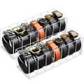 3/5/7 Grid Belt Organizer Boxes,Acrylic Belt Storage Holder for Closet,Display Case for Tie,Bow Tie,Belt Storage Rack & Display.