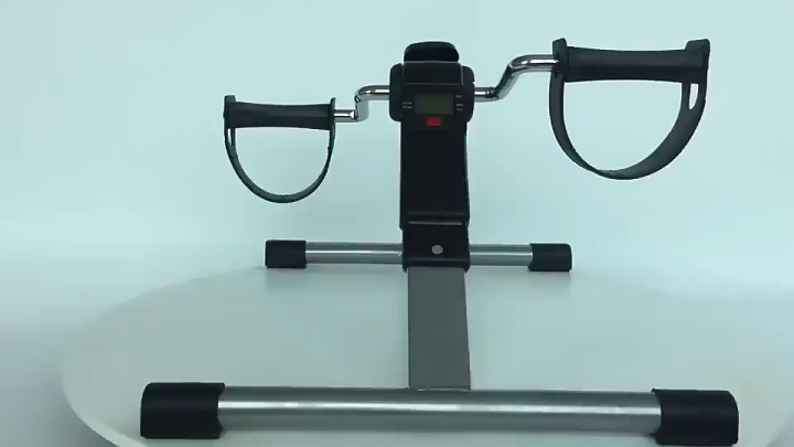 Pedal Exerciser for Seniors Desk Bike Cycle - Foot Pedal Exerciser - Foldable Portable Foot, Hand, Arm, Leg Exercise Pedaling Machine - Folding Mini Stationary Bike , Fitness Gym Equipment