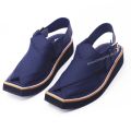 Premium Blue Matte Leather Kaptaan Chappal / Khan chappal / Sandal. 