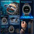 2026 New Upgraded TWS 2 in 1 Men Smartwatch Headphones Bluetooth Call Speaker Tracker Music Sports Fitness Waterproof Smartwatch.