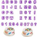 40pcs/set Alphabet Cake Molds Figure Plastic Letter Fondant Mold Icing Cookie Cutter Number Cake Mould Baking Decorating Tools. 