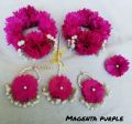 Artificial flower purple gajraset - Artificial gajray - bridal gajray - bridal miyo gajray - bridal miyo gajraset- mehndi gajray - gajray. 