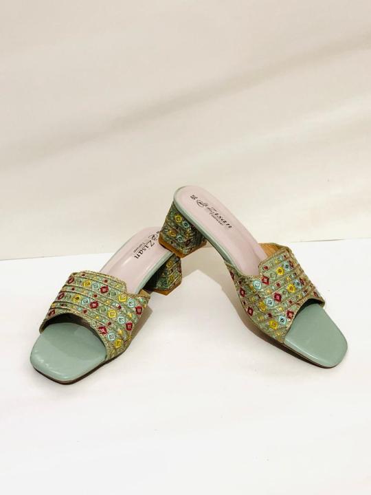 Ladies%20Heel%20Shoes%20with%20Embroidery%20Work%20lace%20%7C%20Embrodary%20Lace%20-%20Image%208