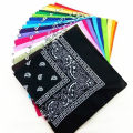 1/5/6Pcs Unisex Men Women Cotton Bandana Hairband Cowboy Mens Biker Sports Headwear Wrist Hairwrap Single Head Wrap Scarf.