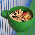 3Pcs/Set Green Plastic Parrot Mini Food Water Bowl Feeder Plastic Birds Pigeons Cage Sand Cup Feeding Tool Accessory. 