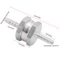 One Way 4/6/8/10/12/14/16mm Valves Aluminium Alloy Fuel Non Return Check Valve One Way For Gasoline Diesel Biodiesel Water.