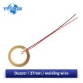10/20PCS Piezoelectric Ceramic Wafer Plates Piezo Diameter 12MM 15MM 18MM 20MM 27MM 35MM 50MM with Wire for Buzzer Loudspeaker.