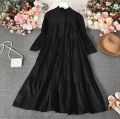 (Summer Season) Trending Panel Style  Long Cotton Frock for Summer. 