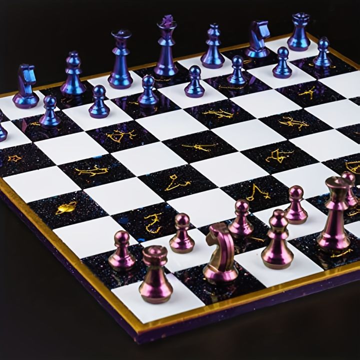 Chess%20Mold%20for%20Resin%20Casting%2012.4"x12.4"%20Board%20Soft%20Silicone%203D%20Art%20DIY%20Crafts%20Making%20Kit%20-%20Image%206