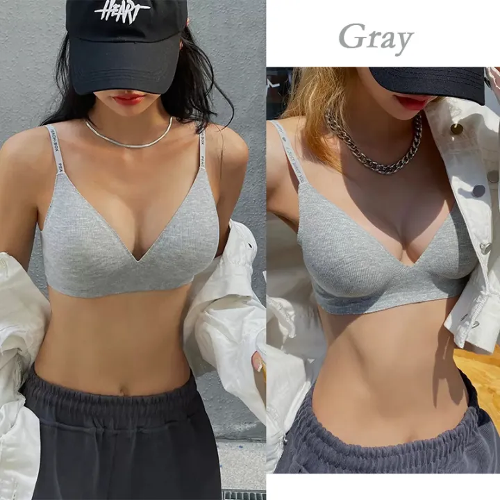 FINETOO%20Women%20Wireless%20Bra%20Deep%20V%20Padded%20Bralette%20S-XL%20Trendy%20Stripe%20Knitting%20Bras%20%20Ladies%20Brassiere%20Solid%20Underwear%206%20Color%20-%20Image%203