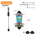 TANKE MTB 120 Click Hub 6 Bearing Bike Front Rear 28 32 36 Holes Disc Brake QR Bicycle mass thunder Noisy Cube 6 Pawl Hubs TH390. 