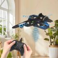 4DRC V32 Foam RC Plane Fighter Jet Drone with LED Lights, 360° Flips, Altitude Hold, Easy-to-Fly Remote Control Airplane Toy for Kids & Adults Beginners, 2.4GH. 