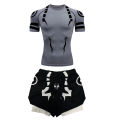 Anime Jujutsu Kaisen Compression Set Fitness Suit for Men Quick Dry 3D Compression Shirt+Gym Shorts Running Workout Sportswear. 