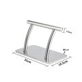 Stainless Steel Foot Rest for Under Desk at Work, Salon Footrest for Barber Chair,Under Desk Footrest for Home Office Barbershop. 