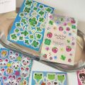 8 Sheets Kawaii Laser Stickers Japanese Cute Frog Strawberry Scrapbooking Decals for Journal Laptop DIY Craft. 