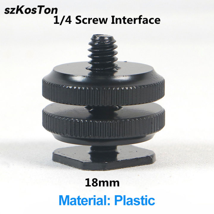 1/4%20Hot%20Shoe%20Mount%20Phone%20Holder%20Dual%20Nut%20Cold%20Shoe%20Adapter%20Bracket%20For%20Double-Layer%20Camera%20Hot%20Shoe%20Adapter%20Accessories%20-%20Image%206