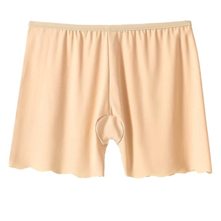 1/3PCS%20Women's%20Traceless%20Ice%20Silk%20Anti-Light%20Safety%20Pants%20Summer%20Thin%20Unrolled%20Breathable%20Shorts%20Boxers%20-%20Image%206