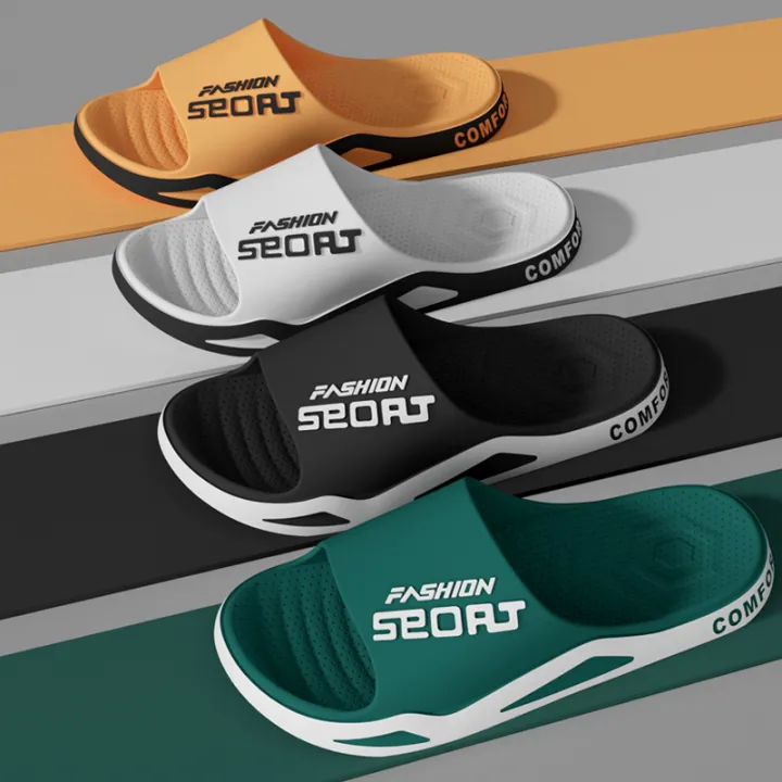 High%20Quality%20Men's%20Summer%20Fashion%20Thick%20Sole%20Sandals,Viral%20Beach%20Pool%20Slides,Non-Slip%20Bathroom%20Slippers,Trendy%20Male%20Sports%20Shoes%20-%20Image%206