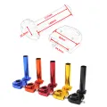 ZSDTRP 7/8" Aluminum Throttle Grip Twist Quick Action Gas Throttle Settle With Cable For Dirt Pit Bike 50cc 110cc 125cc. 