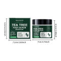 Exfoliating Tea Tree Foot Scrub Helps Remove Dead Skin Soften Rough Dry Feet Skin Cleansing Moisturizing Smooth Cracked Heels.
