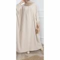 Off-white Butterfly Abaya/ White butterfly abaya/ Kaftan abaya. 