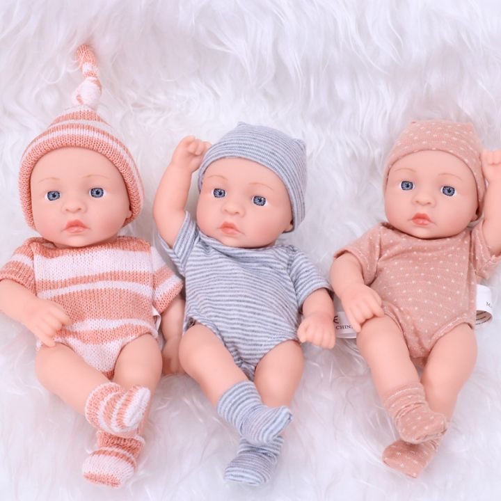 New Vinyl Reborn Dolls 20cm Reborn Baby Doll Mini Soft and Full Body Vinyl Reborn Toddler Doll Baby Doll For Girls