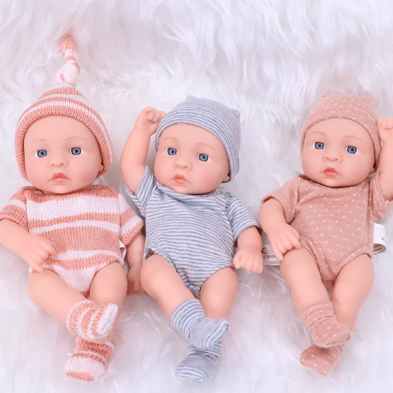 New Silicone Reborn Dolls 20cm Reborn Baby Doll Mini Soft and Full