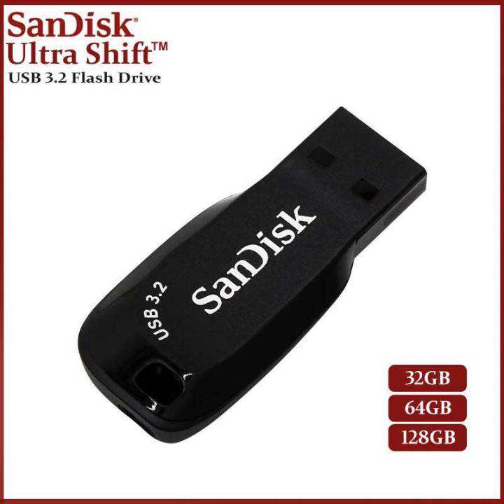 SanDisk Ultra Shift USB 3.2 Flash Drive – High Speed, Compact Design ...