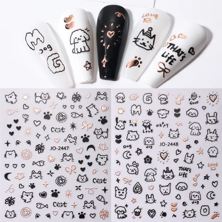 2Pcs%20Cartoon%20Cute%20Cat%20Nail%20Childlike%20Stickers%20Holographic%20Love%20Heart%20Bronzing%20Star%20Sliders%20Silver%20Chrome%20Nail%20Art%20Manicure%20Decor%20-%20Image%207