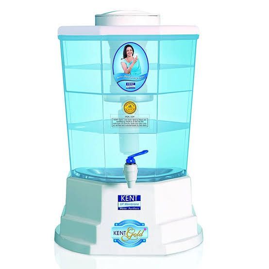 Kent Gold Plus 20L Water Purifier White And Sky Blue | Daraz.com.bd