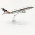 A320 Jetstar Airlines Aeroplane Model 16cm Simulation Airbus Metal Diecast 1:400 Airplane Alloy Model Collections Gift Display. 