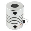 D19XL25 Aluminum Z-Axis Flexible Coupling for 3D Printer Stepper Motor Shaft Couplers 4mm/5mm/6mm/8mm/10mm Sizes Available. 