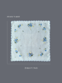 Thin Feel Cotton Handkerchief for Women, Printed Handkerchief, Retro 3PCs, 11.6in.