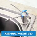 1Pc 350/500ml Sink Liquid Soap Dispenser Pump Kitchen Stainless Steel Hand Pressure Soap Dispenser Bottle Mount Accessories. 