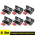Ultra-Slim Magnetic Latches: Adhesive Door & Cabinet Catches for Closets, Drawers & Windows - Wholesale Bulk Pack. 