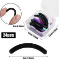 24PCS Eyelash Curler Refills - Hypoallergenic Silicone Pads Universal Fit w/ Case Salon-Grade Anti-Slip Design 100+ Uses.