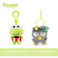 10cm Sanrio My Melody Kuromi Cinnamoroll Hello Kitty Hangyodon Purin Dog Bell Plush Toy Anime Stuffed Animals Keychains Pendant. 