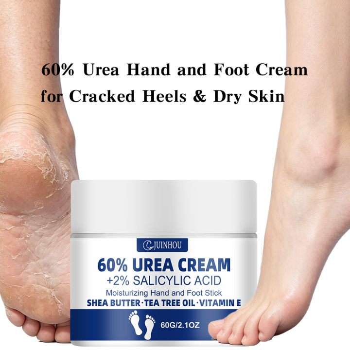 JUINHOU 60%Urea Foot Cream for Cracked Heels Dry Skin Intensive Moisturizing Treatment Callus Remover Smooth Skin Daily Foot Car