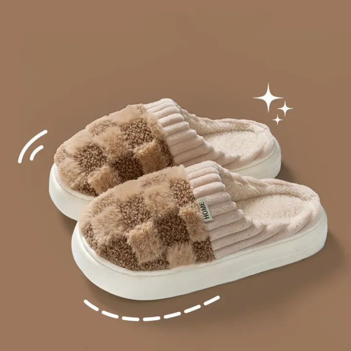 Fashion%20Couple%20Winter%20Slides%20Warm%20Plaid%20Fluffy%20Slippers%20Soft%20Sole%20Flip%20Flops%20For%20Women%20And%20Men%20Home%20Indoor%20Non-slip%20Cotton%20Shoes%20-%20Image%207