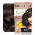 Streax Gel Hair Colour for Women & Men, Natural Brown 4 , 150ml. 