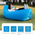 DIZETION Air Lazy Inflatable Sofa Bag Portable Camping Sofa Mattress Music Festival Recliner. 