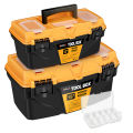 AIRAJ Hardware toolbox Set 12 and 15 inch plastic thick combination suitcase electrician carpenter electric drill storage box. 